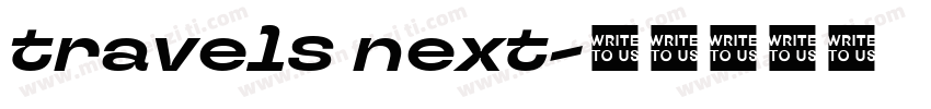 travels next字体转换
